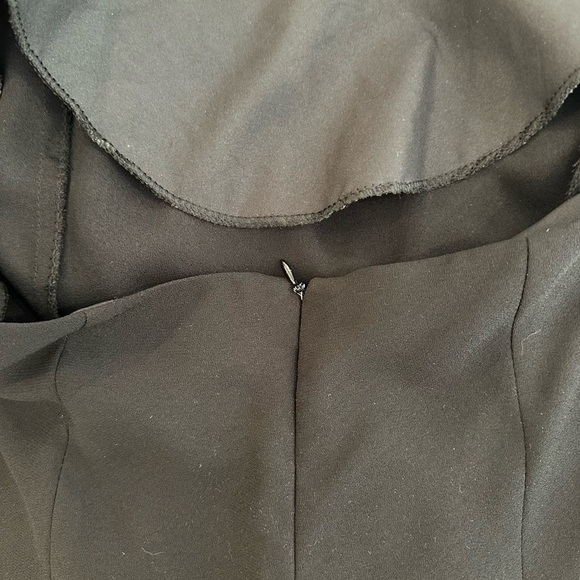 Black one  piece halter, belted, vintage jumpsuit SZ L - Picture 5 of 7